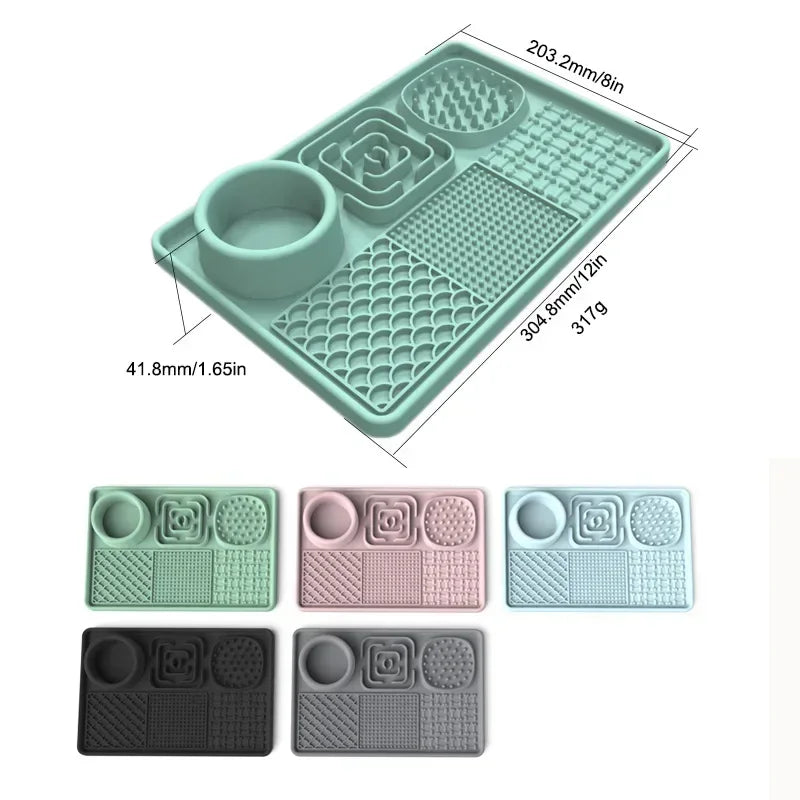 Slow Food Mat Placemat Pet Licking Mat Pet Eating Ware Dogs Dog Feeder Supplies Suction Cup Cat Bathing Distraction