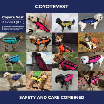 Dog Harness Protection Vest, Reflective Dog Accessories with Spikes to Shield Your Pet from Raptor and Animal Attacks, Snap Buckles for Fast Wearing and Removal